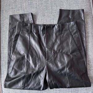 Vince Leather Pants Women’s Size 10 Black Genuine Lambskin